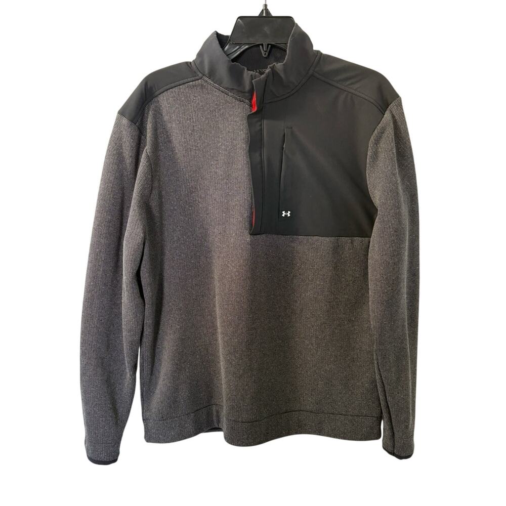 NWOT Under Armour Men's UA Drive Storm SweaterFleece Half-Zip Golf Pullover L